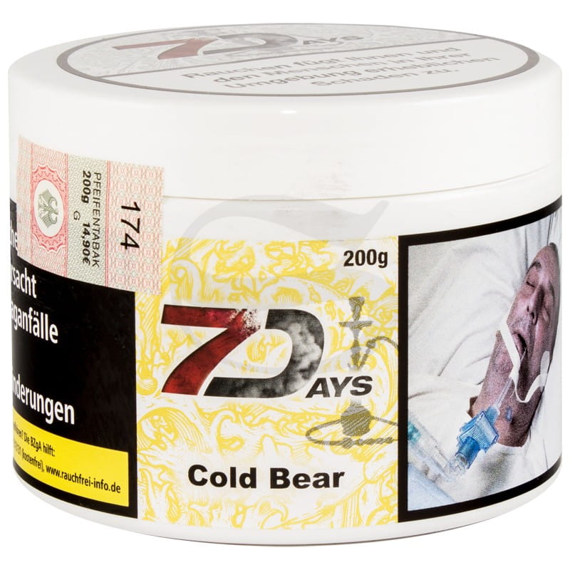 7 Days Tabak - Cold Bear 200 g unter Shisha Tabak / 7 Days Classic Tabak