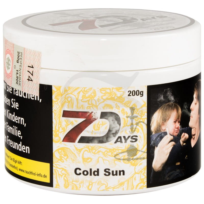 7 Days Tabak - Cold Sun 200 g unter Shisha Tabak / 7 Days Classic Tabak