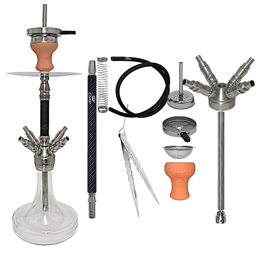 Caesar Shisha Carbon Green Color Mid - Matt Clear unter Shishas / Caesar Shisha