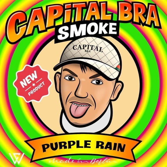 Capital Bra Smoke - Purple Rain 200 g unter Shisha Tabak / Capital Bra Tabak