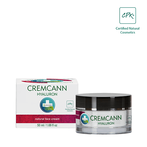 Cremcann Hyaluron Hautcreme mit Hanfsamenöl 50ml unter Creme