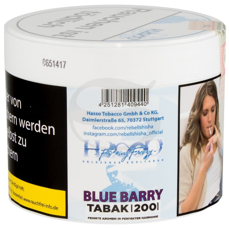 Hasso Tabak - Blue Barry 200 g unter Shisha Tabak / Hasso Tabak / Hasso Fucking Freezy