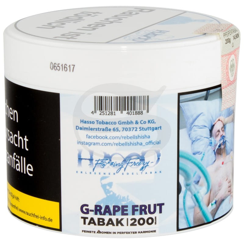 Hasso Tabak - G-Rape-Frut 200 g unter Shisha Tabak / Hasso Tabak / Hasso Fucking Freezy