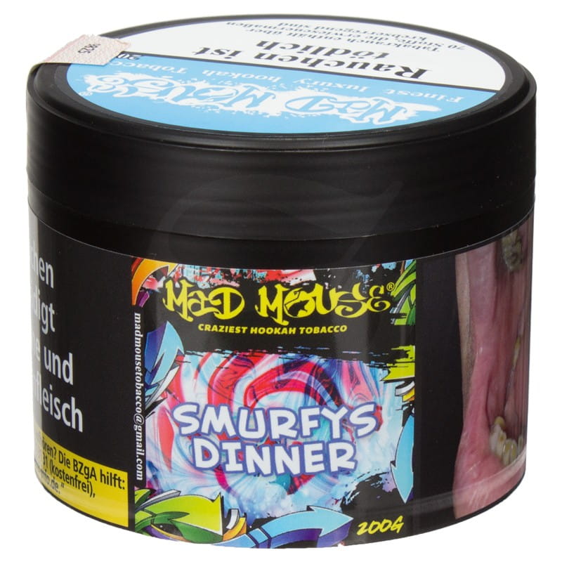 Mad Mouse Tabak - Smurfys Dinner 200 g unter Shisha Tabak / Mad Mouse Tabak