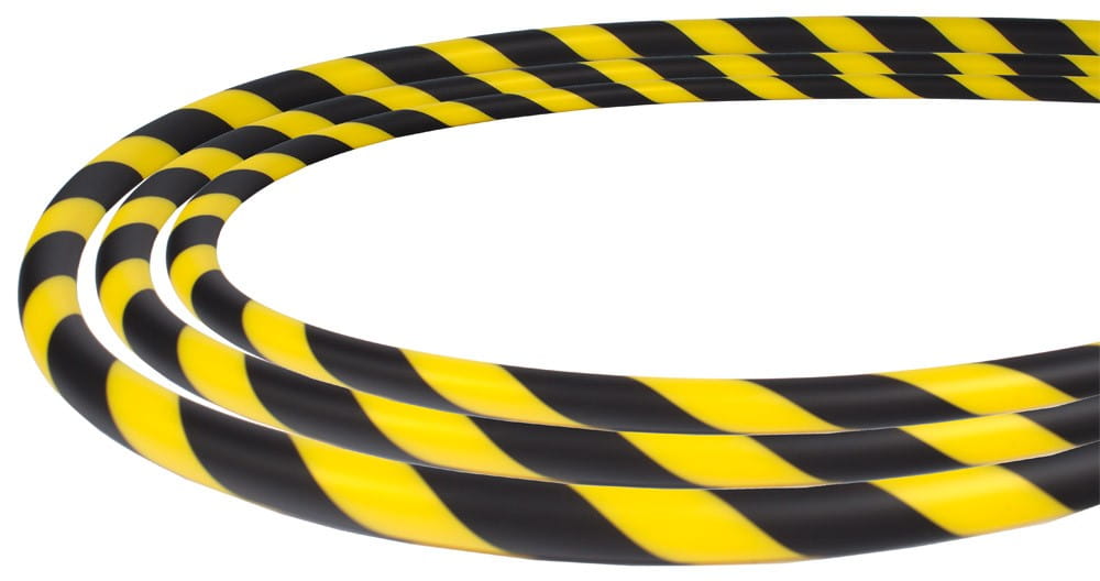 Silikonschlauch Soft-Touch - Schwarz Gelb stripes