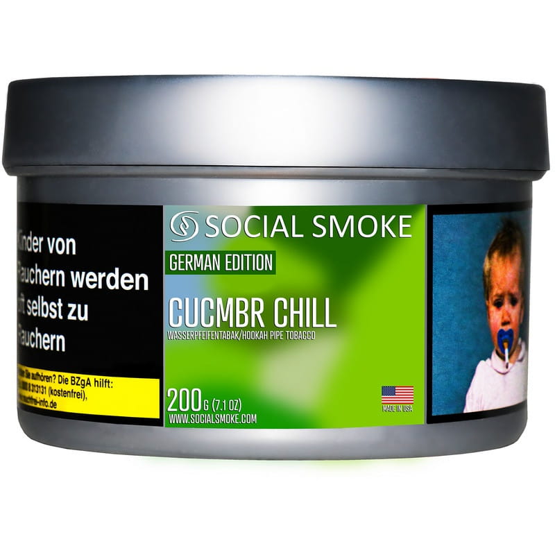 Social Smoke Tobacco - Cucmbr Chill 200 g unter Shisha Tabak / Social Smoke