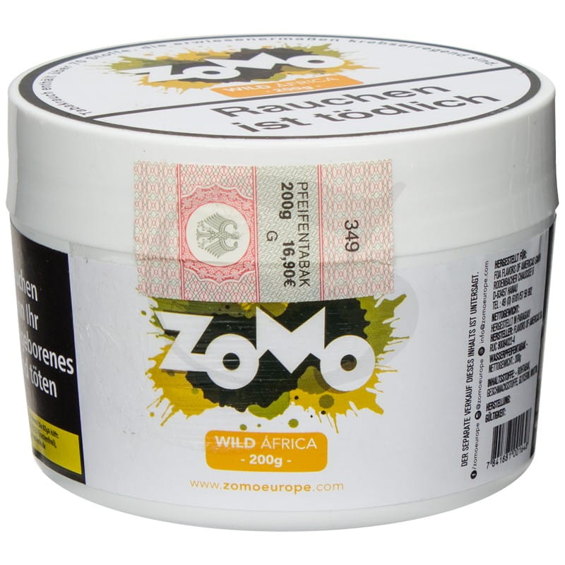 Zomo Tabak - Wild Africa 200 g unter Shisha Tabak / Zomo Tabak